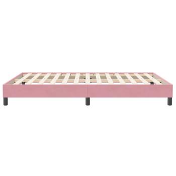 Boxspringbett ohne Matratze Rosa 140x210 cm Samt