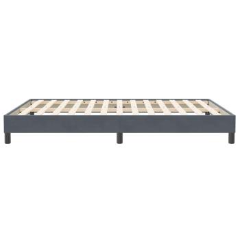 Boxspringbett ohne Matratze Dunkelgrau 160x210 cm Samt