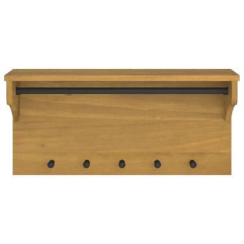 Wandgarderobe SANDNES 87x30x42 cm Massivholz Kiefer