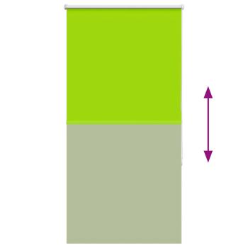Verdunkelungsrollo Grün 85x130 cm Stoffbreite 80,7 cm Polyester