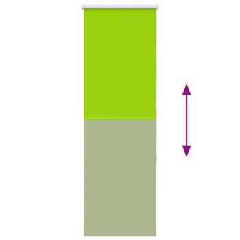 Verdunkelungsrollo Grün 60x175 cm Stoffbreite 55,7 cm Polyester