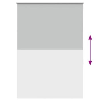 Verdunkelungsrollo Hellgrau 115x130cm Stoffbreite 110,7cm