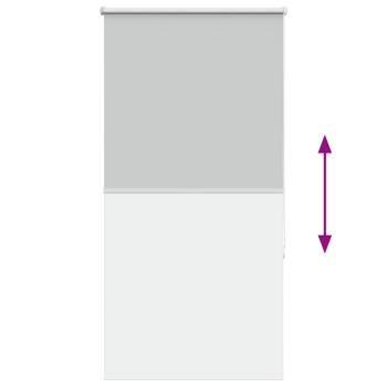 Verdunkelungsrollo Hellgrau 75x175 cm Stoffbreite 70,7 cm