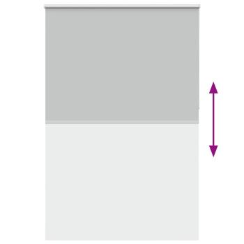 Verdunkelungsrollo Hellgrau 145x210cm Stoffbreite 141,6cm