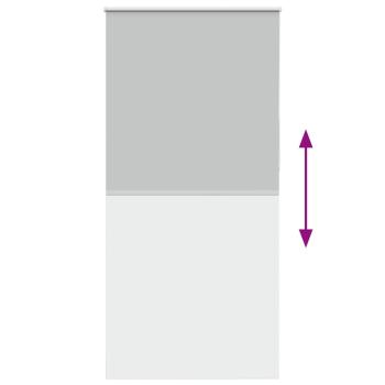 Verdunkelungsrollo Hellgrau 110x210cm Stoffbreite 105,7cm