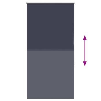 Verdunkelungsrollo Marineblau 75x175cm Stoffbreite 70,7 cm