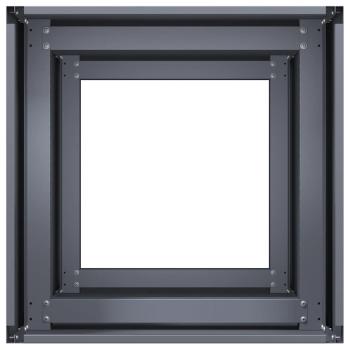Pflanzkübel Anthrazit 40x40x80 cm Kaltgewalzter Stahl