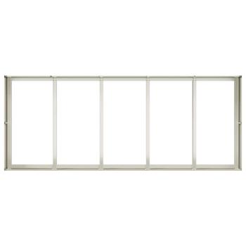 Pflanzgefäß Weiß 200x80x40 cm Stahl