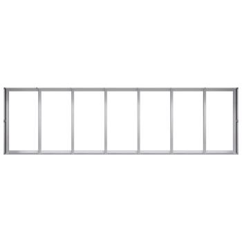 Pflanzkübel 280x80x40 cm Verzinkter Stahl