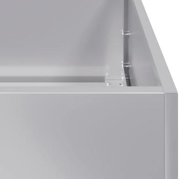 Pflanzkübel 280x80x40 cm Verzinkter Stahl