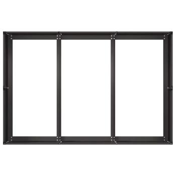 Pflanzkübel Schwarz 120x80x40 cm Stahl