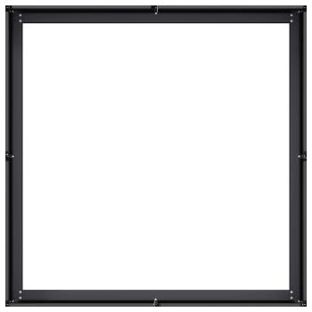 Pflanzkübel Schwarz 100x100x30 cm Stahl