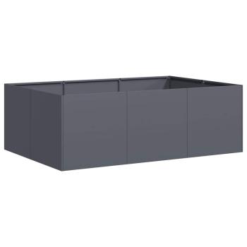 Pflanzkübel Anthrazit 120x80x40 cm Stahl