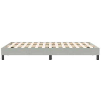Boxspringbett ohne Matratze Hellgrau 120x210 cm Samt