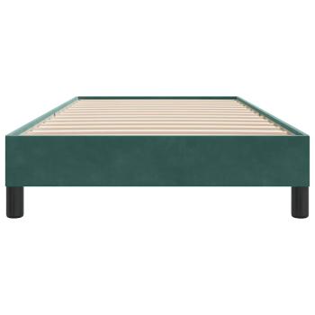 Boxspringbett ohne Matratze Dunkelgrün 90x210 cm Samt