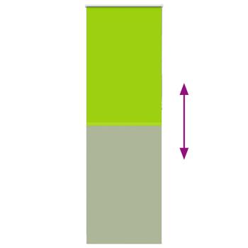 Verdunkelungsrollo Grün 75x210 cm Stoffbreite 70,7 cm Polyester