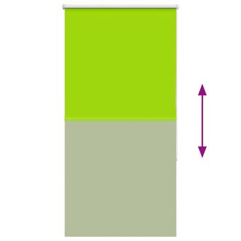Verdunkelungsrollo Grün 80x175 cm Stoffbreite 75,7 cm Polyester