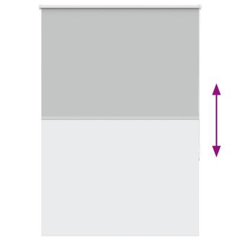 Verdunkelungsrollo Hellgrau 95x150 cm Stoffbreite 90,7 cm