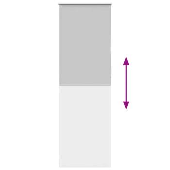 Verdunkelungsrollo Hellgrau 70x210 cm Stoffbreite 65,7 cm