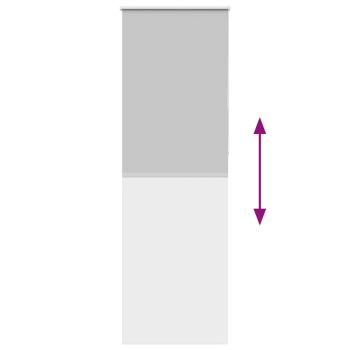 Verdunkelungsrollo Hellgrau 70x230 cm Stoffbreite 65,7 cm