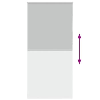 Verdunkelungsrollo Hellgrau 115x210cm Stoffbreite 110,7cm