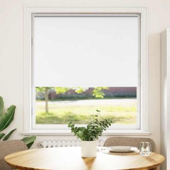 Verdunkelungsrollo Weiß 95x130cm Stoffbreite 90,7 cm Polyester