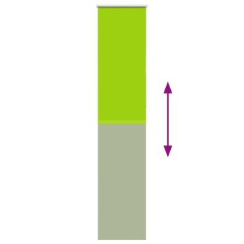 Verdunkelungsrollo Grün 50x230 cm Stoffbreite 45,7 cm Polyester