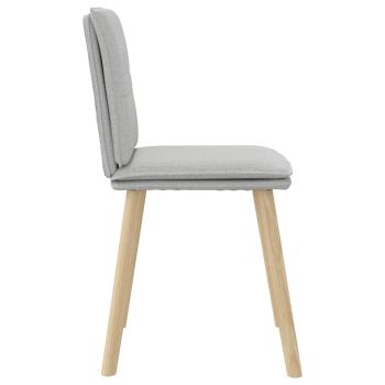 Esszimmerstühle 2 Stk. Wolkengrau Stoff