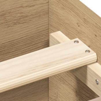 Bettgestell ohne Matratze Artisan-Eiche 140x190cm Holzwerkstoff
