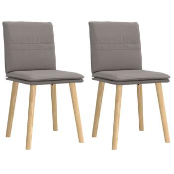 ARDEBO.de - Esszimmerstühle 2 Stk. Taupe Stoff