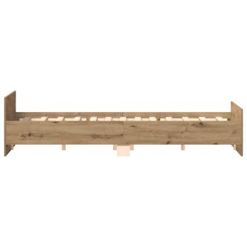 Bettgestell ohne Matratze Artisan-Eiche 180x200cm Holzwerkstoff