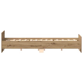Bettgestell ohne Matratze Artisan-Eiche 150x200cm Holzwerkstoff