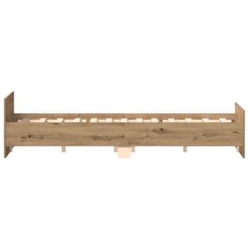 Bettgestell ohne Matratze Artisan-Eiche 120x200cm Holzwerkstoff