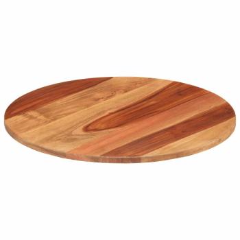 Tischplatte Massivholz Palisander Rund 15-16 mm 50 cm