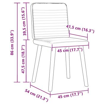 Esszimmerstühle 4 Stk. Weinrot Stoff