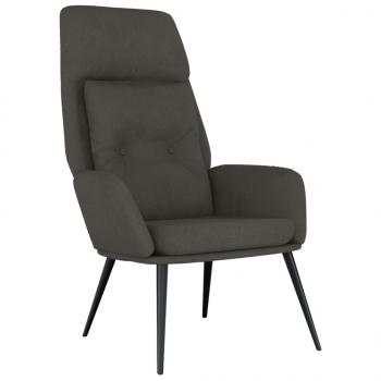 Relaxsessel Dunkelgrau Wildleder-Optik