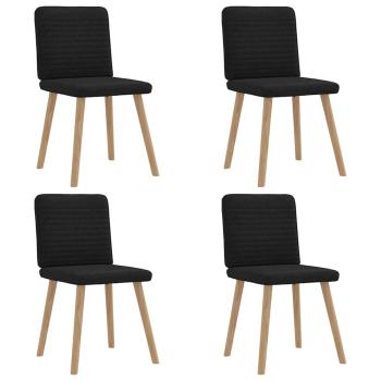 ARDEBO.de - Esszimmerstühle 4 Stk. Schwarz Stoff