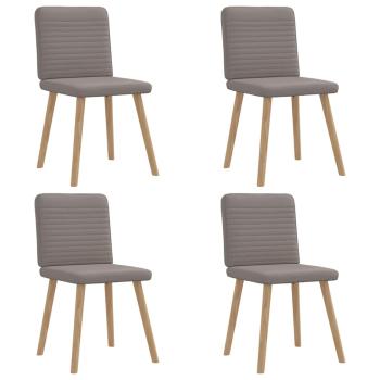 ARDEBO.de - Esszimmerstühle 4 Stk. Taupe Stoff