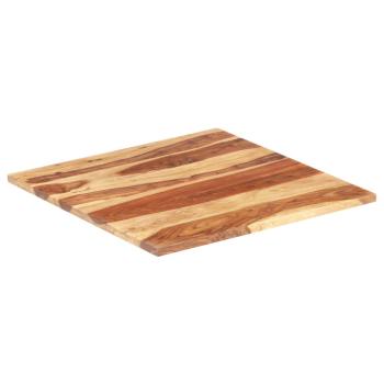 Tischplatte Massivholz Palisander 25-27 mm 60×60 cm