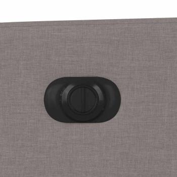 Massagesessel Elektrisch Taupe Stoff