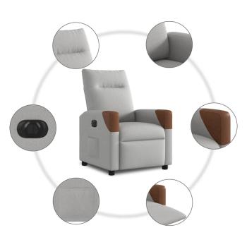 Relaxsessel Elektrisch Wolkengrau Stoff