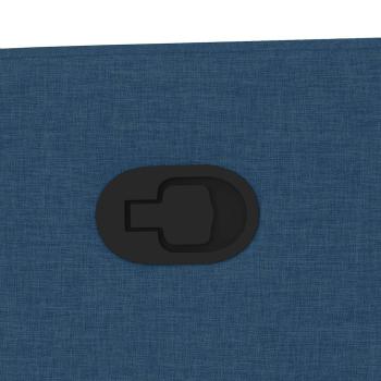 Massagesessel mit Aufstehhilfe Blau Stoff