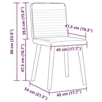 Esszimmerstühle 2 Stk. Leinen