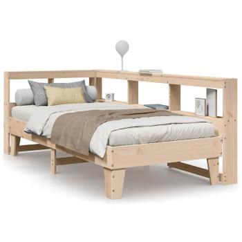 Massivholzbett mit Regal ohne Matratze 100x200 cm Kiefer
