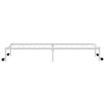 Bettgestell ohne Matratze Klappbar Weiß 80x200 cm Stahl