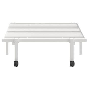 Bettgestell ohne Matratze Klappbar Weiß 90x200 cm Stahl