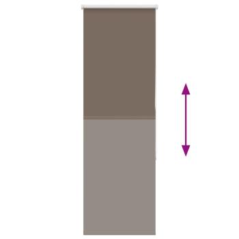 Verdunkelungsrollo Kaffeebraun 60x175cm Stoffbreite 55,7 cm