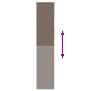 Verdunkelungsrollo Kaffeebraun 60x210cm Stoffbreite 55,7 cm