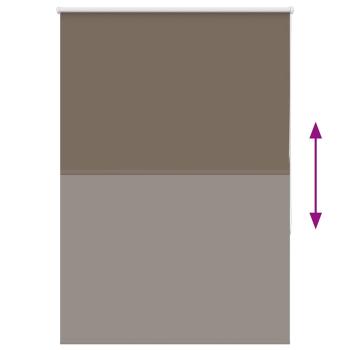 Verdunkelungsrollo Kaffeebraun 110x130cm Stoffbreite 105,7cm
