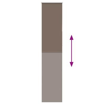 Verdunkelungsrollo Kaffeebraun 50x210cm Stoffbreite 45,7 cm